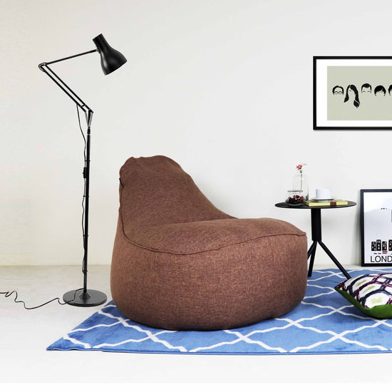 Image Title Ringo Bean Bag Sofa in Coffee Brown - Ministry of Chair